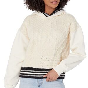 DESIGUAL Hybrid Crochet Sweatshirt NEW!